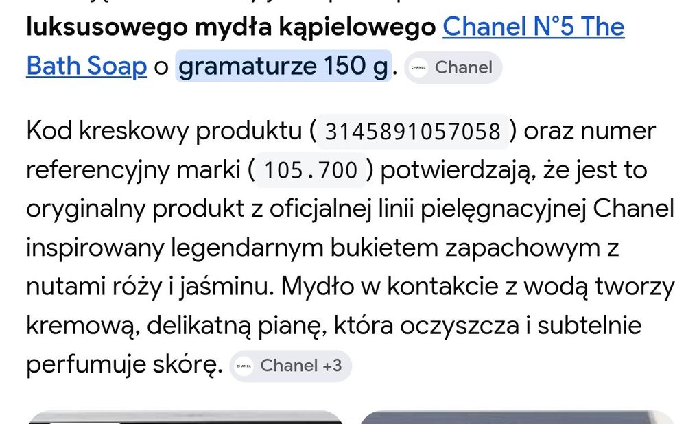 Mydełko Chanel 5