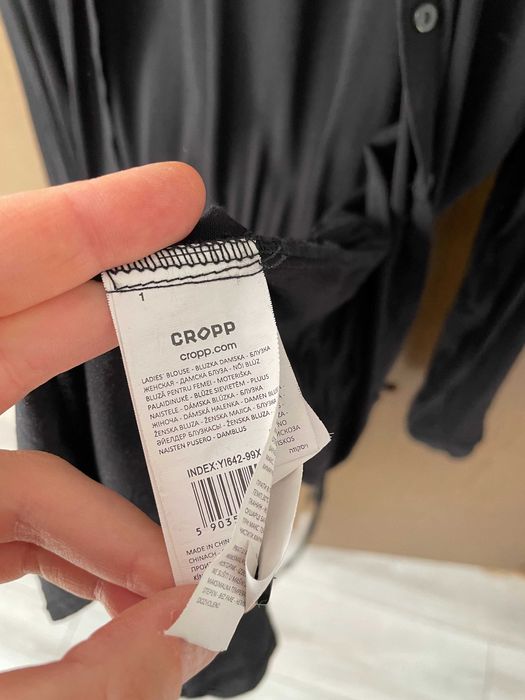 Koszula damska tunika z długim rękawem czarna Cropp XS S dla kobiety