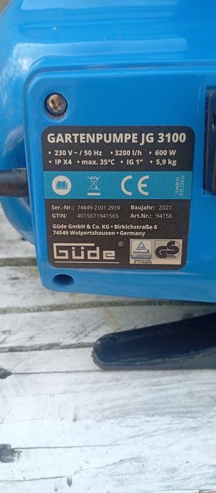 Pompa wody marki güde