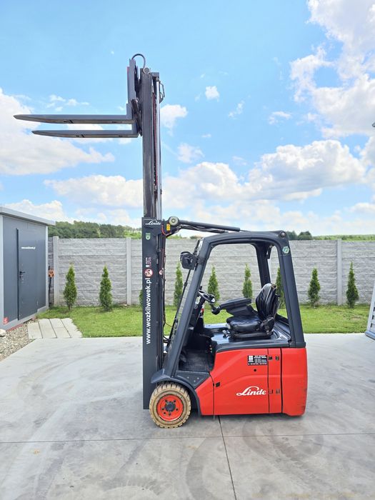 Wózek widłowy elektryczny Linde E14 UDT waga RAVAS widlak 48v sztaplarka 1400kg