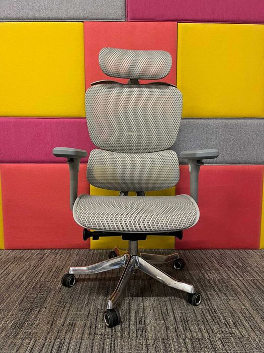 NOWY Fotel biurowy obrotowy ergonomiczny Ergoup Alien szary okazja!