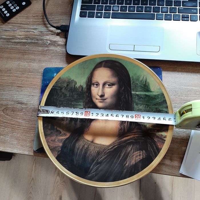 Talerz kolekcjonerski Mona Lisa Leonardo da Vinci Louvre Paris RFN.