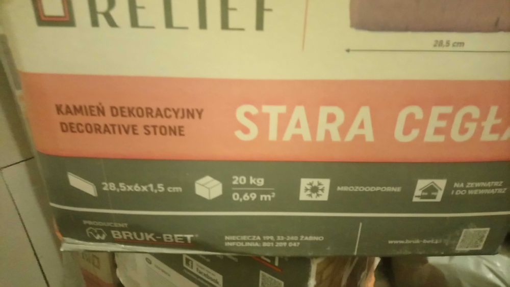 BRUK-BET STARA CEGŁA kamień dekoracyjny | płyty ścienne | cegiełki