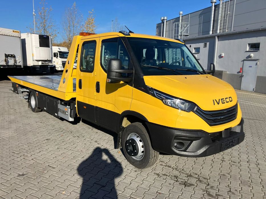 Iveco Daily 72-180  Holownik Laweta EUKRAN Płyta Full led AIR PRO pomoc drogowa
