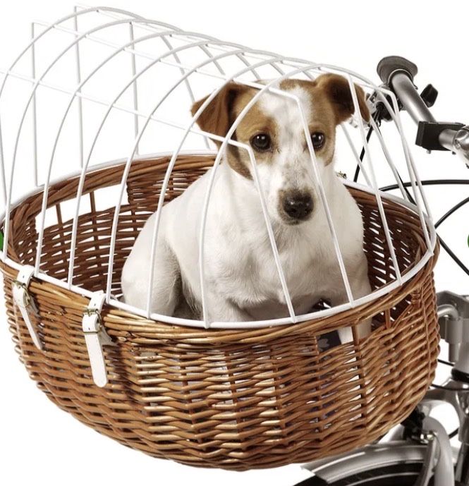 kosz na rower, z kratką ochronną