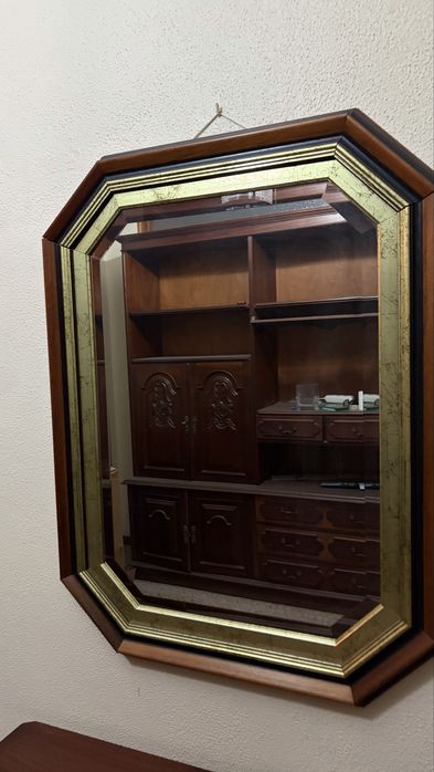 Conjunto de consola e espelho
