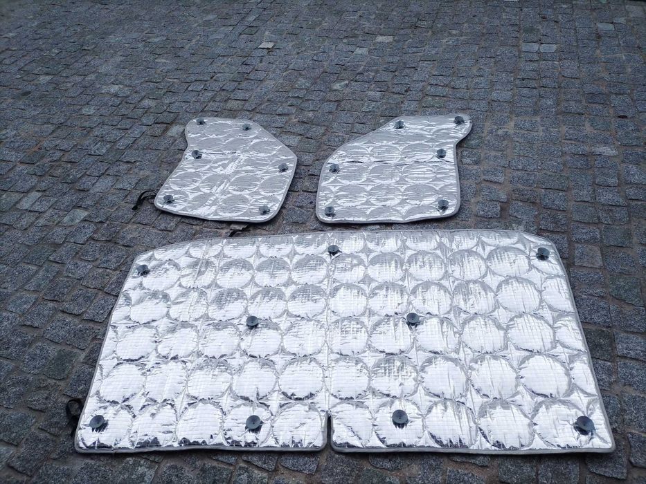 Cortinas térmicas para proteção vidros autocaravana