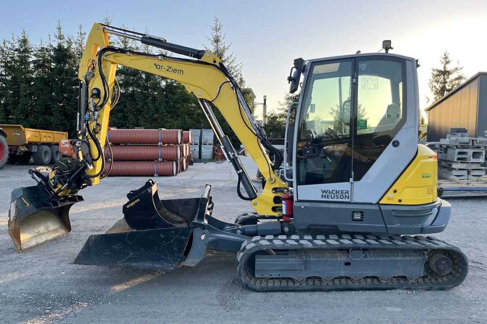 Wacker Neuson et58  koparka gąsienicowa głowica engcon