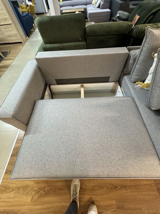 Naroznik Mikara szary naroznik z funkcja spania