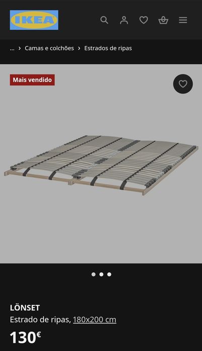 Vendo cama de casal - 180x200