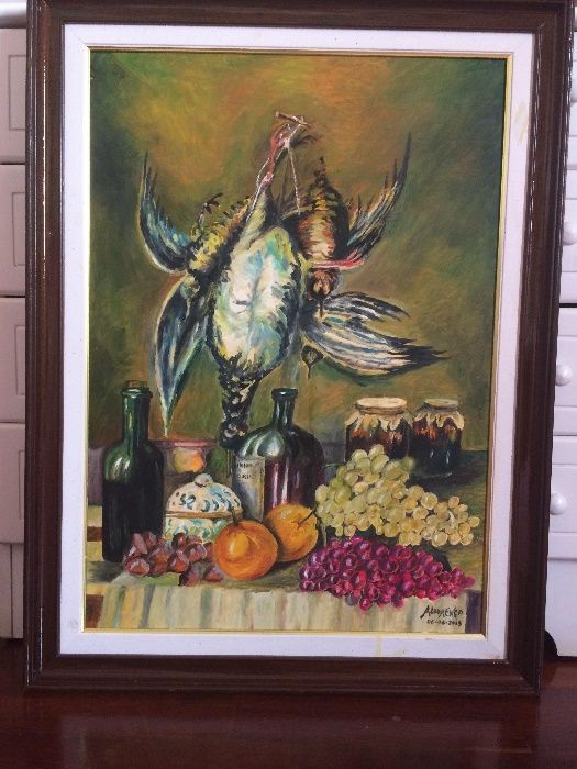 Quadro a Óleo - natureza morta - Original assinado