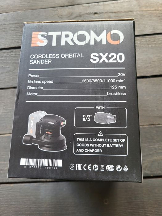 Акумуляторна ексцентрикова шліфмашина Stromo SX20 (без АКБ та ЗП)