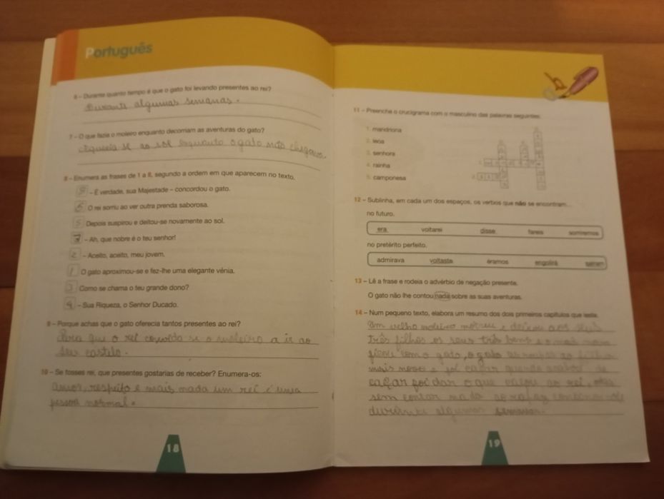 Livro escolar do 4° para o 5° ano