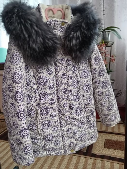 Зимова(єврозима) куртка на дівчинку 128 - 134 см.