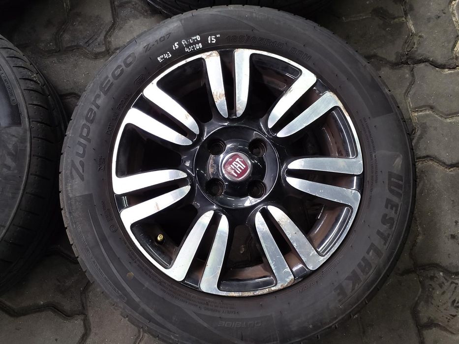 Jantes Fiat R15 Com Pneus 185/65 Furação 4X100