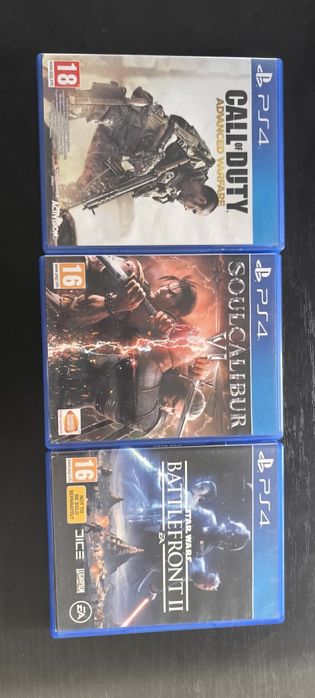 Soul calibur 6/,Call of duty advanced warfare/Star wars battlefront 2 PlayStation 4