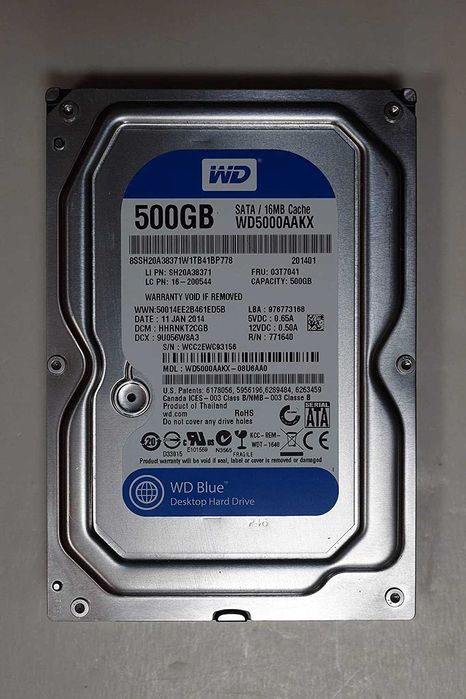 Disco Interno 3,5" Western Digital 500Gb SATA 7200 RPM (NOVO)