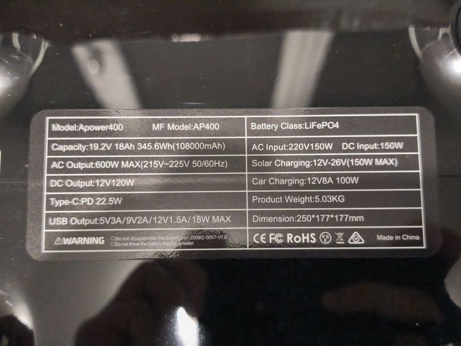 НОВА Зарядна станція CTOLITY AP400 (600W)