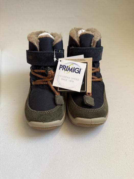 шкіряні зимові черевики 26р. 28р. Primigi на хлопчика, термо ботінки