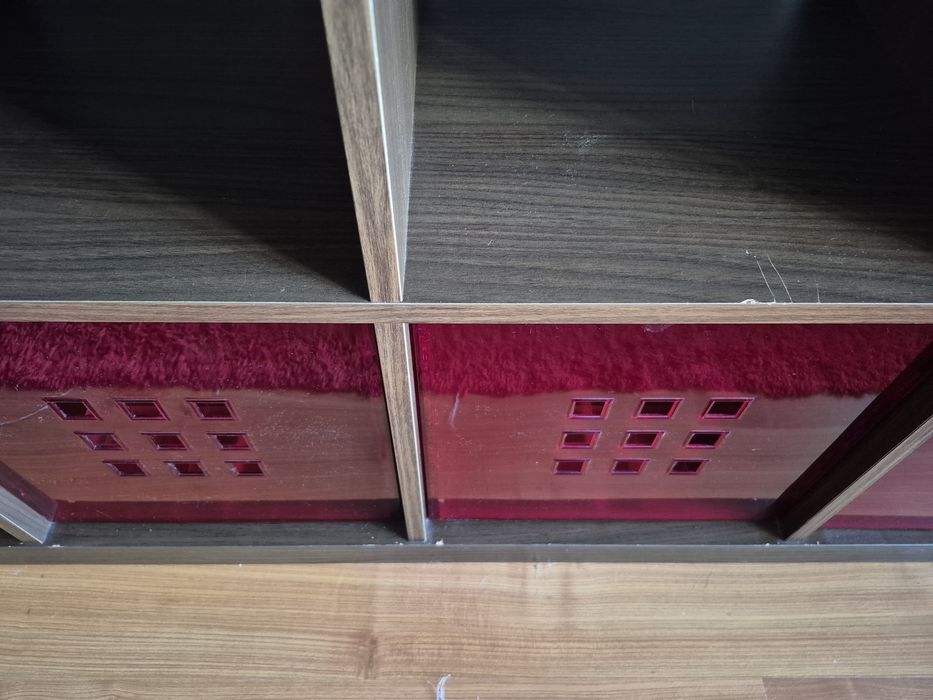 Estante IKEA Expedit (Kallax) 4x4 + 8 Acessórios (Portas e Caixas)