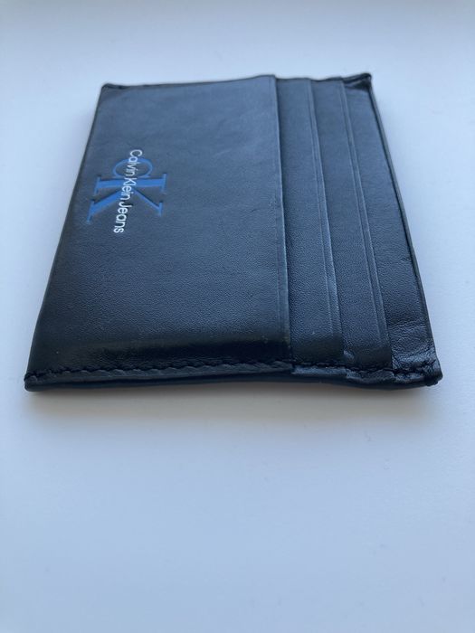 Dokumentnik * CALVIN KLEIN JEANS * Skóra * Czarny * UŻYWANY