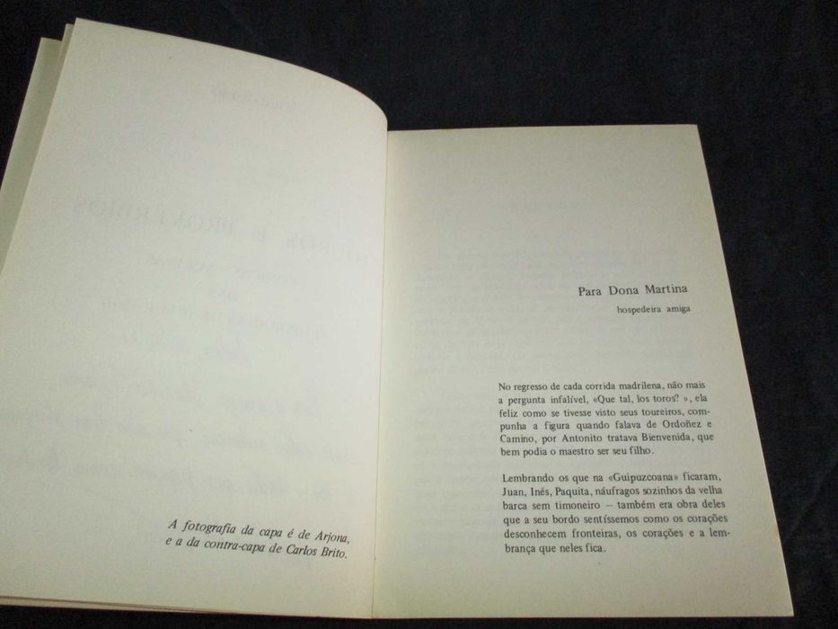 Livro Touros e Provérbios Solilóquio Autografado