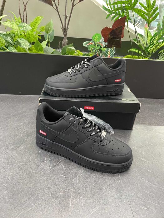 Nike _Air_ Force_ 1 Low_ Supreme Black R.41