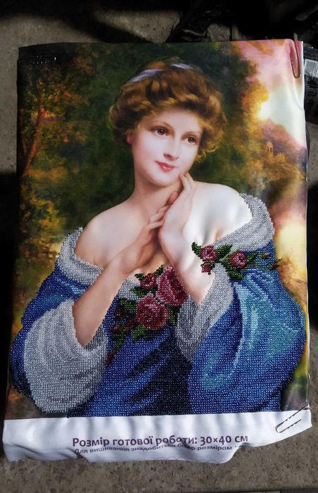 Картина вышитая бисером  АНЖЕЛИКА