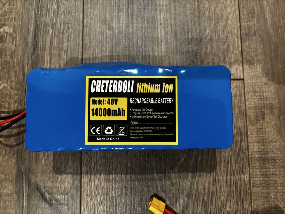 Bateria de Lítio 48V 14Ah — 14.000mAh