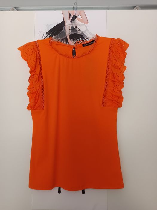 Ażurowa bluzka damska