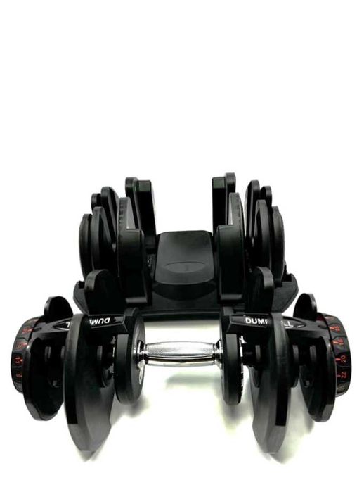 гантеля регулируемая до 40 кг на подставке 17 уровней гантелі гантель