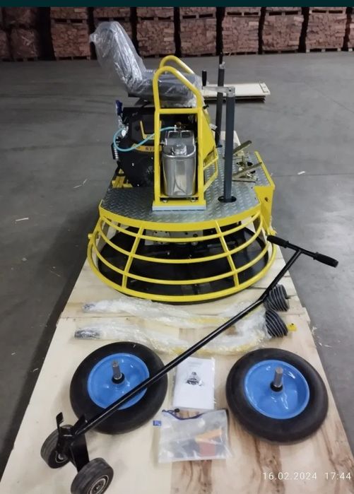 Затирочна двух роторна машина для бетону,реверсна