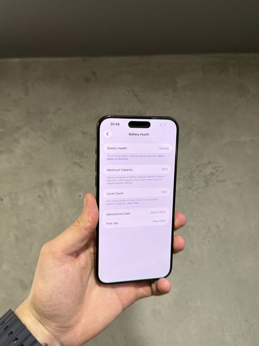 б/у 15 Pro Max 256 Black ідеал