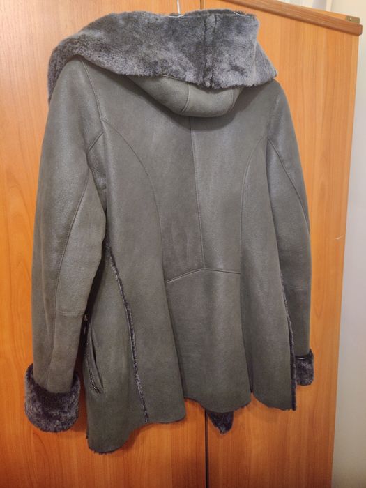 Kożuch damski skórzany naturalny zimowy