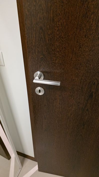 Porta corta fogo revestimento a sucupira