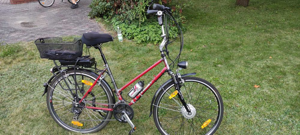 Rower elektryczny miejski / Bateria Ecobike 36V 10.4Ah / Koszyk, Shimano