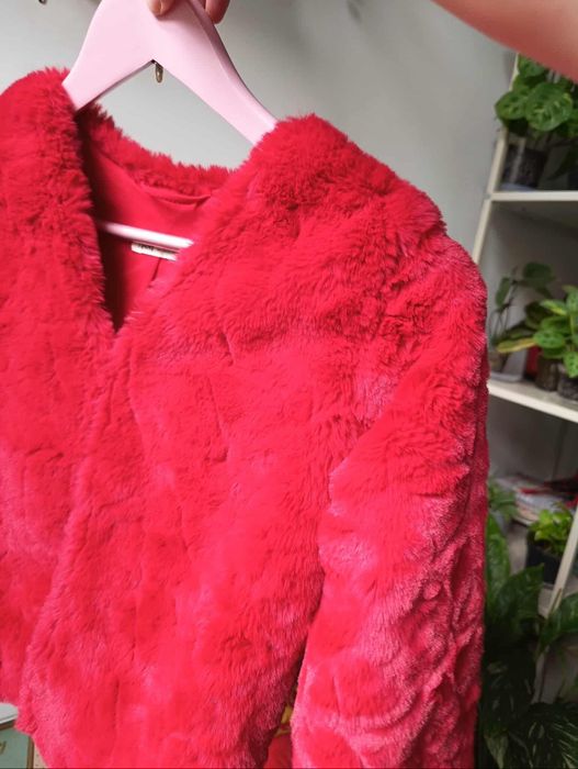 Kurtka kożuszek na jesień h&m 134 140