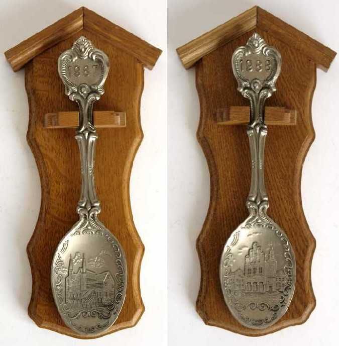 Подарунок на олов'яне весілля (10 років шлюбу) -  олов'яні ложки 2 шт.