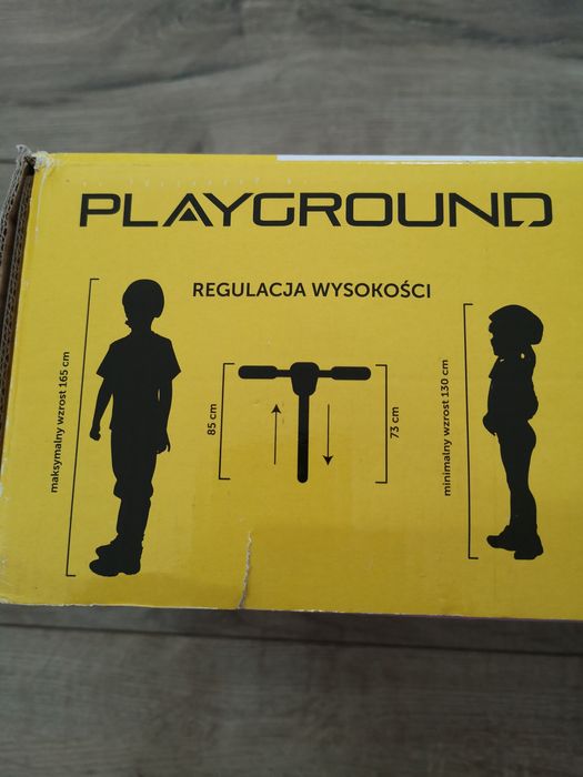Hulajnoga PLAYGROUND biała - różowa  6+ do 70 kg