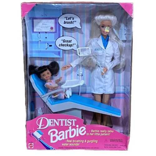 Lalka Barbie dentysta dentystka stomatolog dzwięk Dentist Mattel 1997