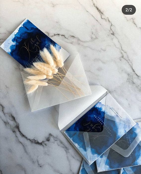 Конверт С6 з кальки прозорий та чорний паперовий