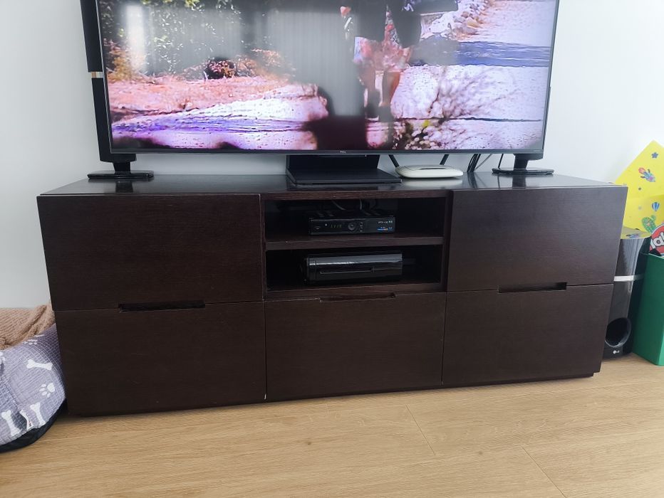 Móvel TV com mesa centro Wenge