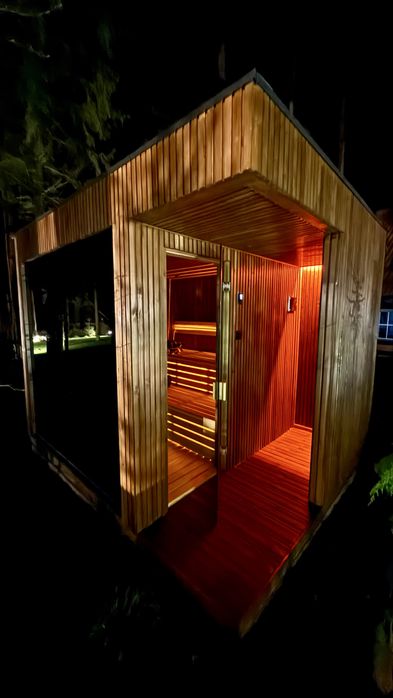 Sauna ogrodowa zewnetrzna z montażem. Na wymiar