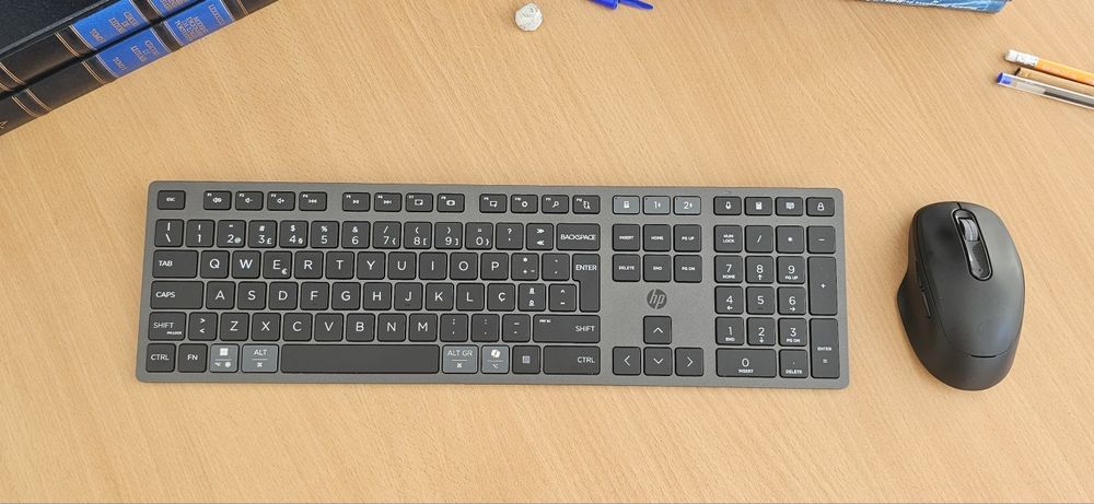 Teclado+rato sem fios multi dispositivos