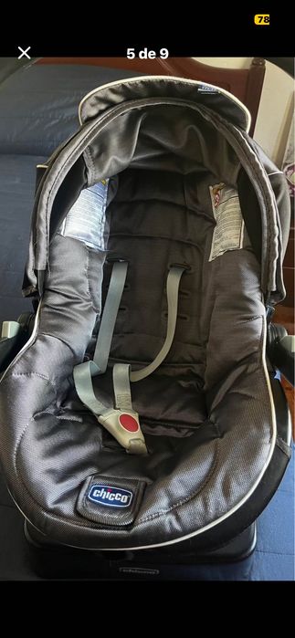 Trio Chico com mala, 2 isofix e adaptadores