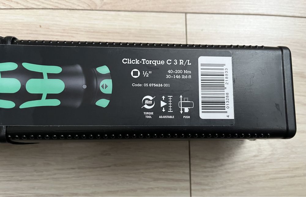 Динамометрический ключ Wera Click-Torque C3 r/l 1/2"