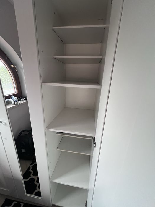 Szafa ikea biała brimnes z lustrem