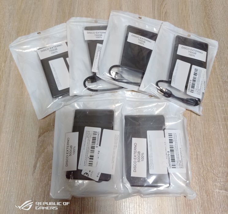 Discos Externos 750GB \ 500 GB