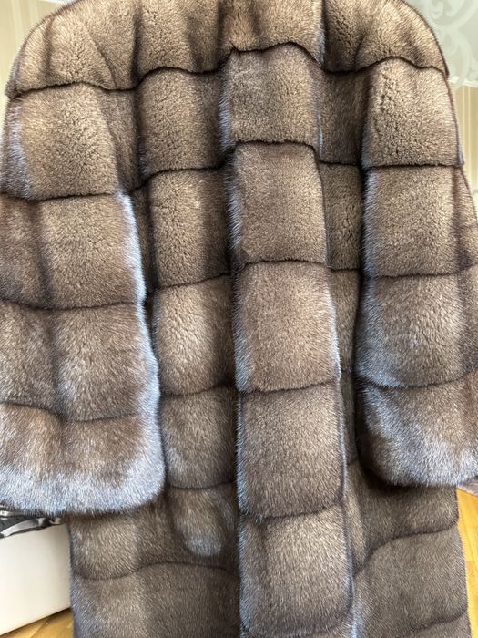 29.01 Київ примірки! Норкова шуба 90 см, 42-46 соболь