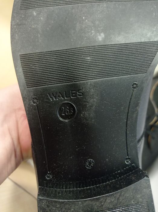 Buty męskie, czarne, skórzane, roz. 41 (26,5 cm) - Protektor